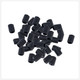 9mm x 6.5mm Silicone Cord Stoppers (Pack of 100) - Black & White